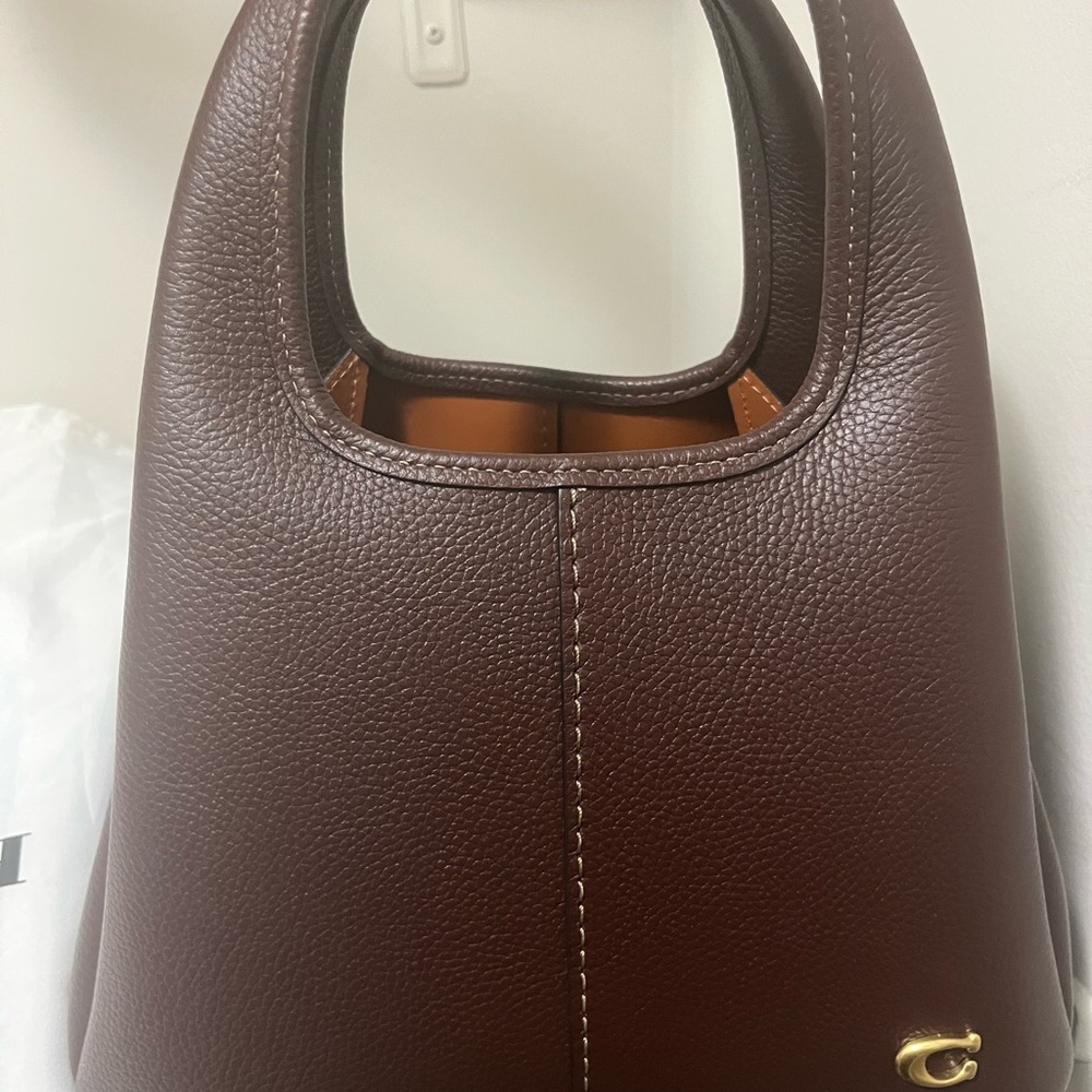 Coach Dark Brown Leather Shoulder Bag